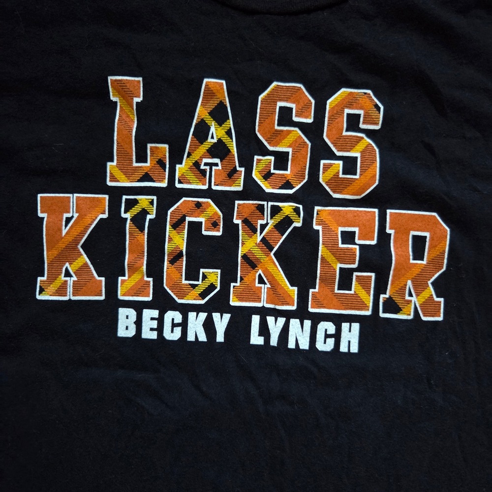 WWE NXT Becky Lynch Lass Kicker T Shirt Womens 2XL Black Maiden Ireland Graphic - Picture 4 of 6